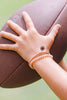 Football - Small Spiral Hair Coils, Hair Ties, 3-pack