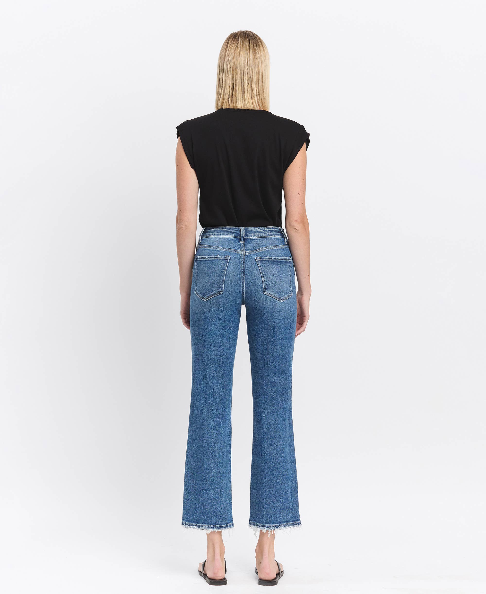 HIGH RISE STRAIGHT JEANS