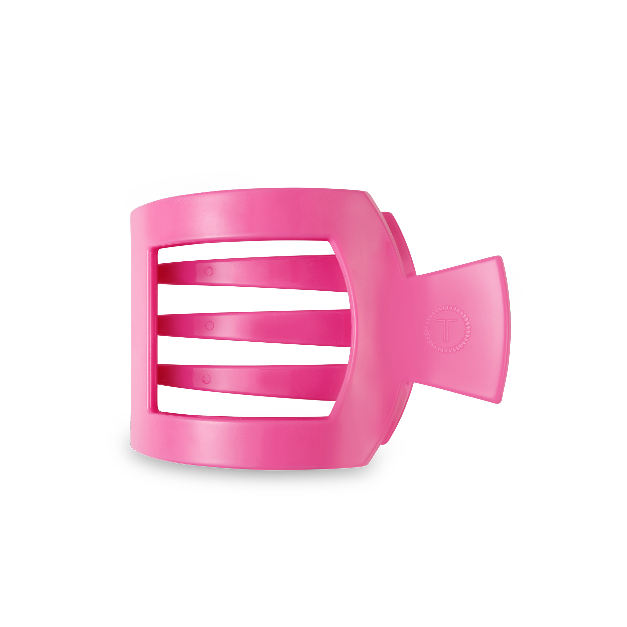 Paradise Pink Medium Flat Square Hair Clip