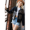 LEOPARD SPLICING DENIM JACKET