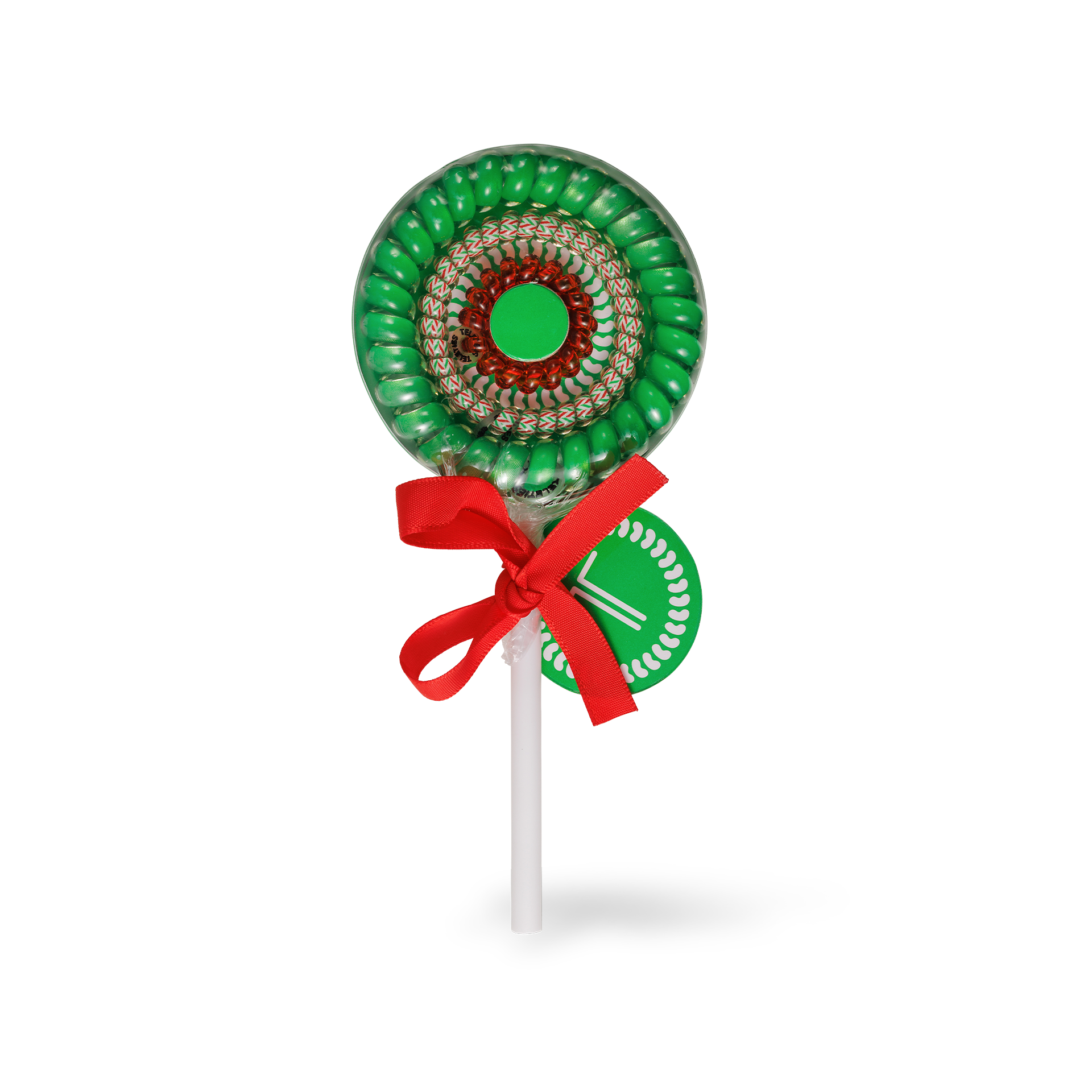 Spiral Hair Coils Holiday Lollipop