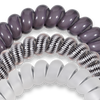 Spiral Hair Coils | Large | Silver Flames Hair Ties