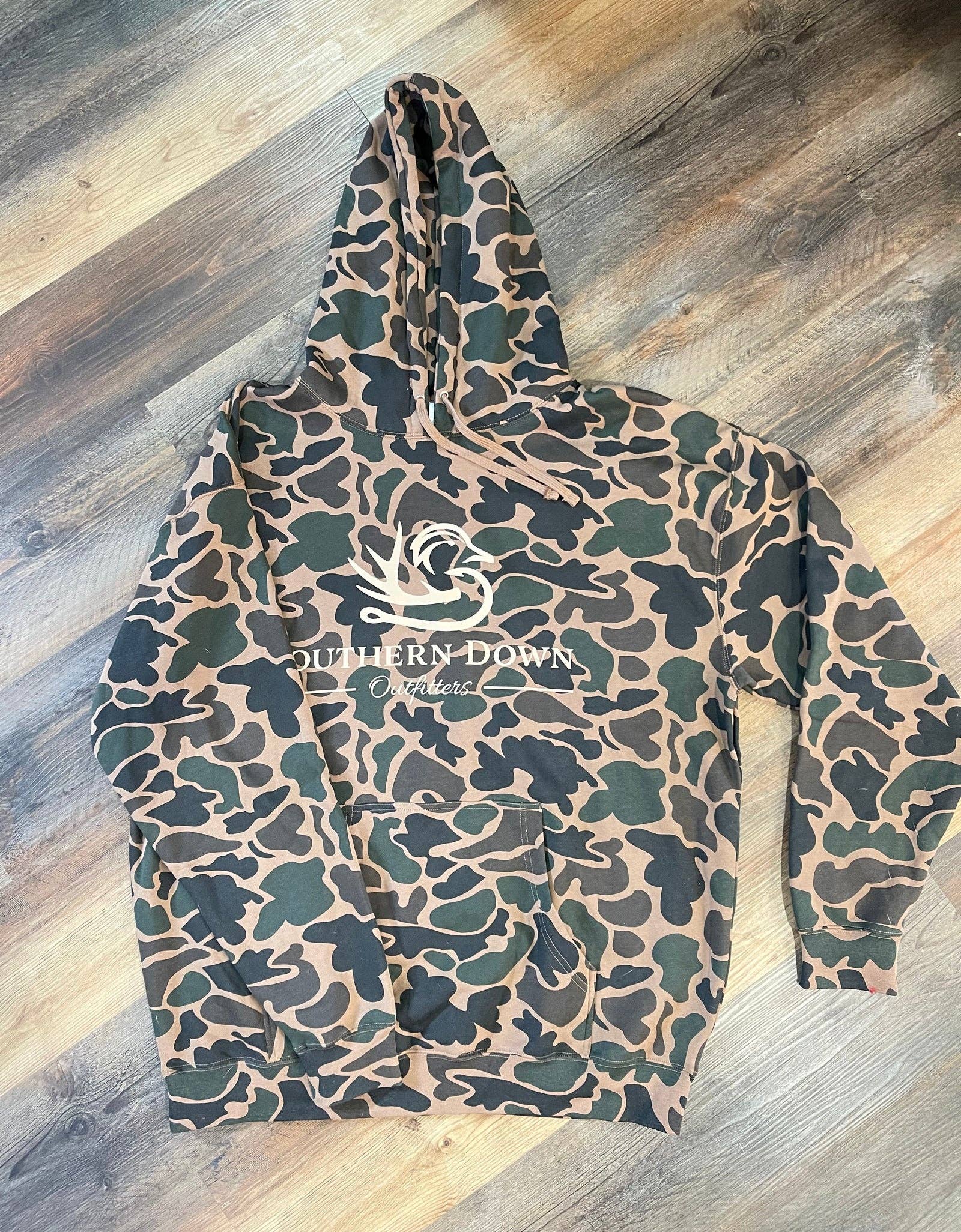 Unisex Hoodie - Duck Camo Classic Logo