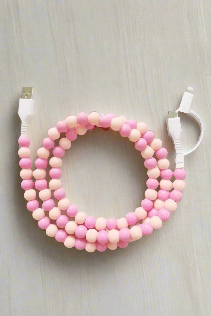 TWO TONE PINK PHONE CHARGER