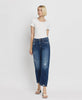 HIGH RISE CUFFED BARREL JEANS BY FLYING MONKEY