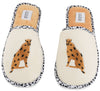 Cheetah Foldable Travel Slippers & Pouch Set