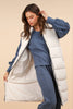 Front Zipper Long Puffer Vest with Pockets