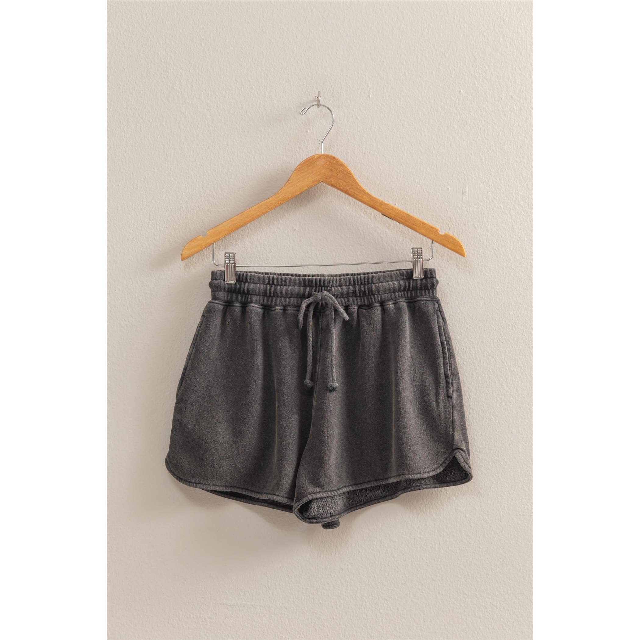 DRAWSTRING WAIST SHORTS