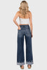 PETRA HIGH RISE COMFORT STRETCH WIDE LEG W/ CUFFED HEM