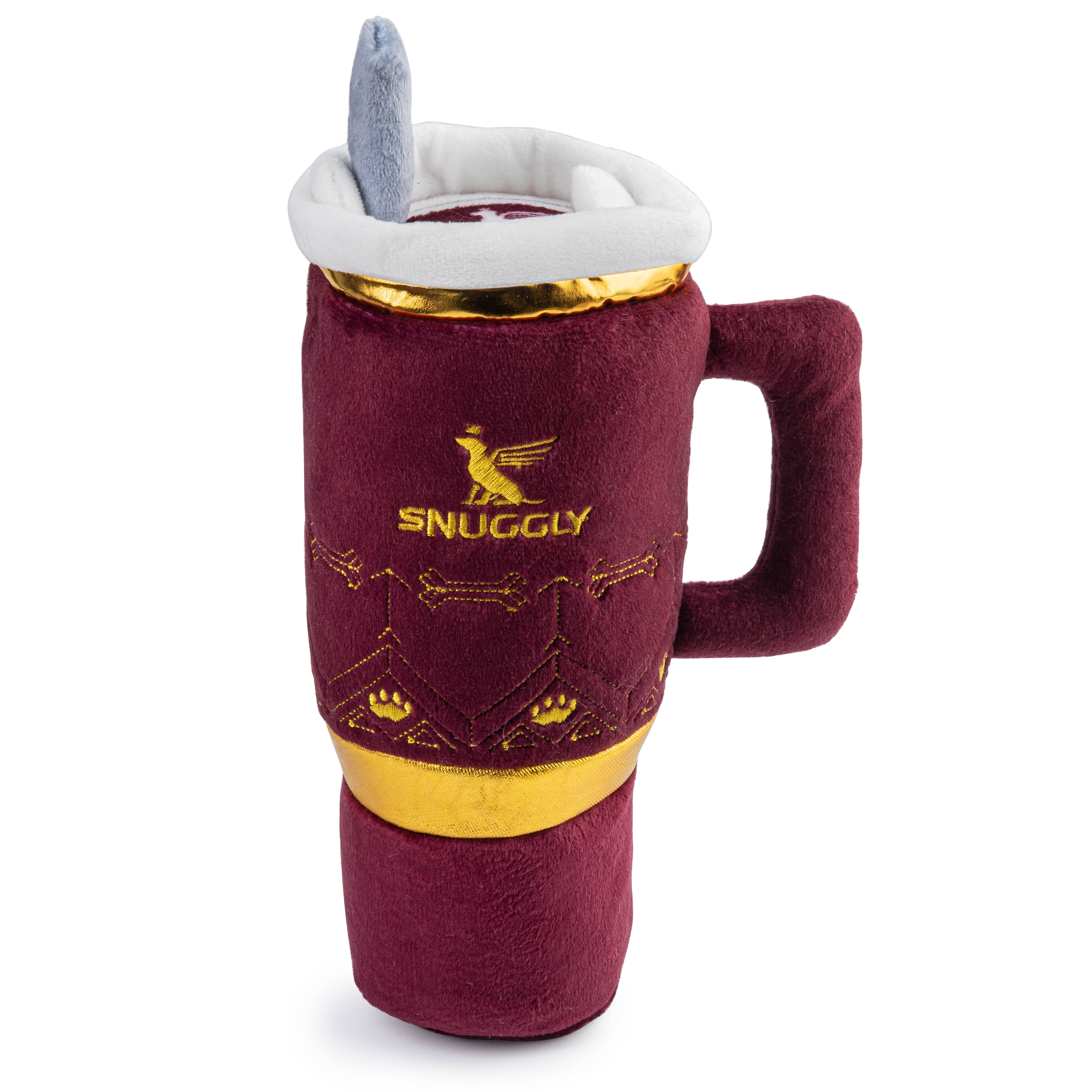 Red Snuggly Cup-Christmas Dog Toy