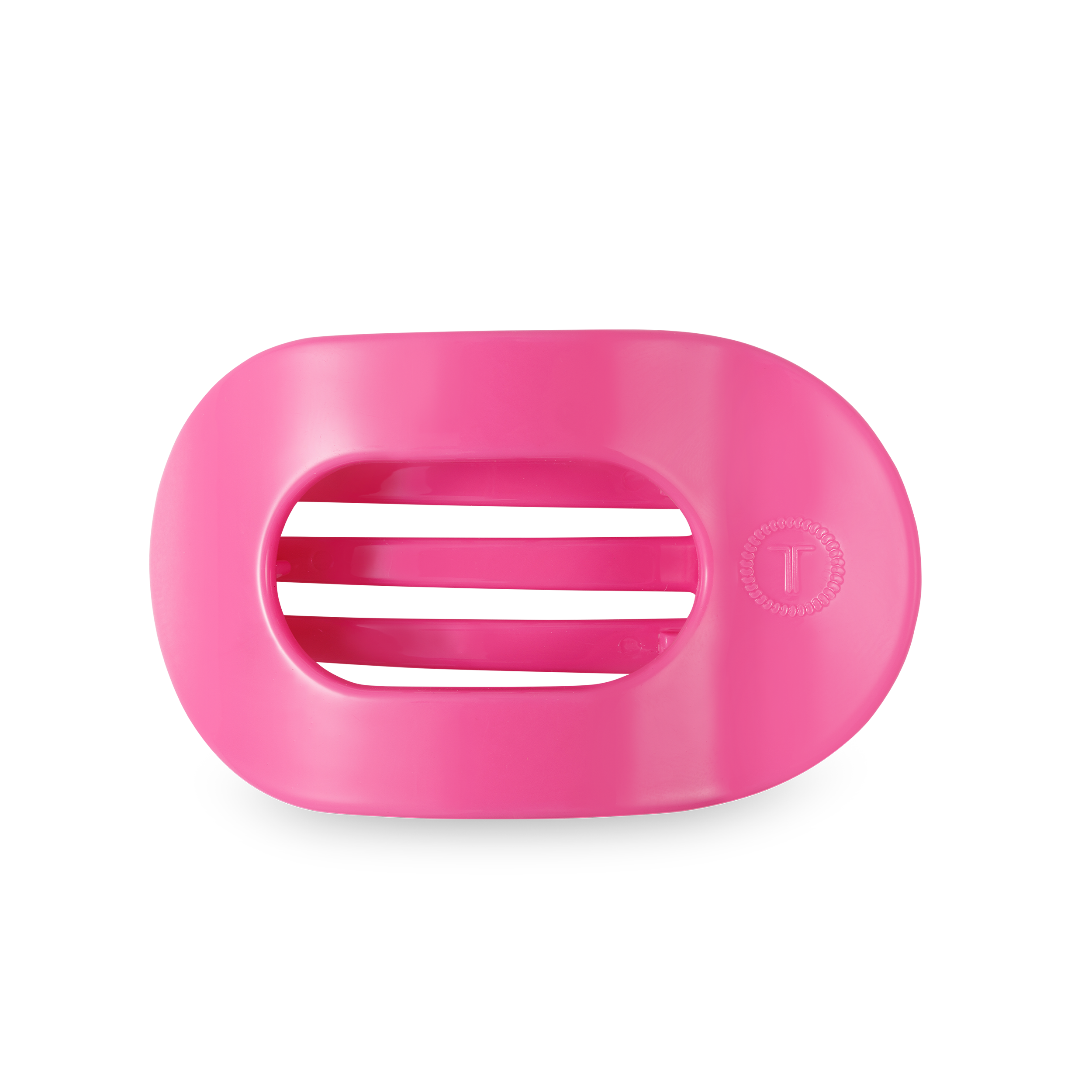 Paradise Pink Medium Flat Round Hair Clip