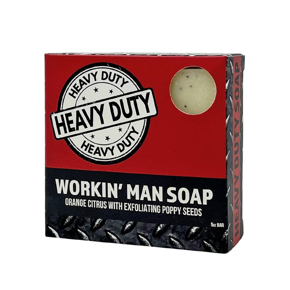 Workin' Man Heavy Duty Soap | Orange Citrus & Poppy Seeds