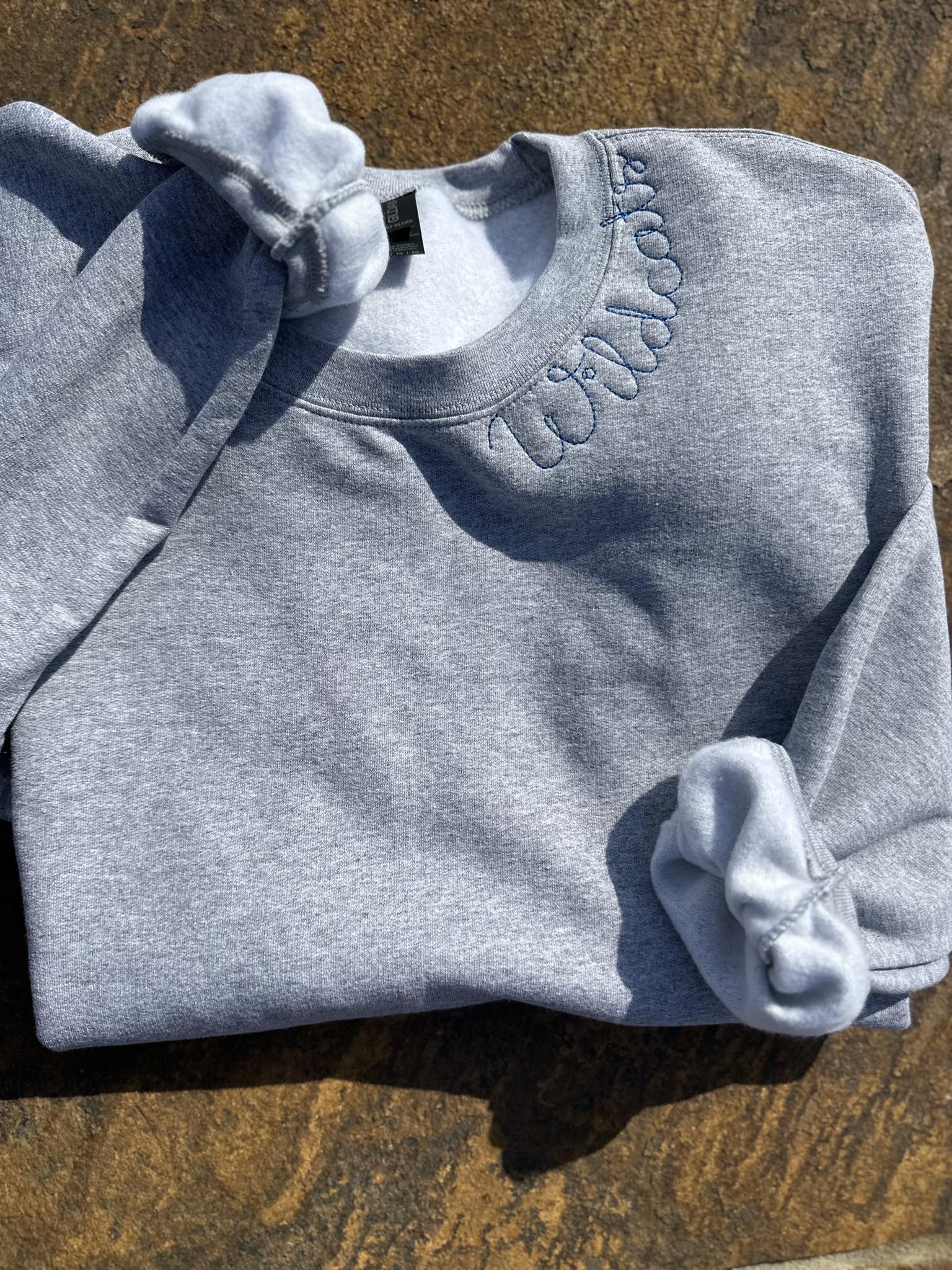 Wildcats Neckline Embroidered Sweatshirt